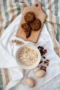 Bourbon Oatmeal Raisin Cookies with King Arthur Flour Recipe Image